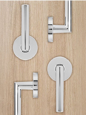 Cross Flow | Round Rose Lever | 33-D009034BLK